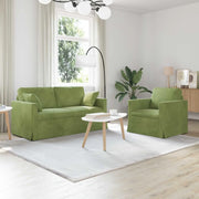 Set di divani 2 pcs Verde chiaro 158 x 78 x 80 cm Velluto 3407554