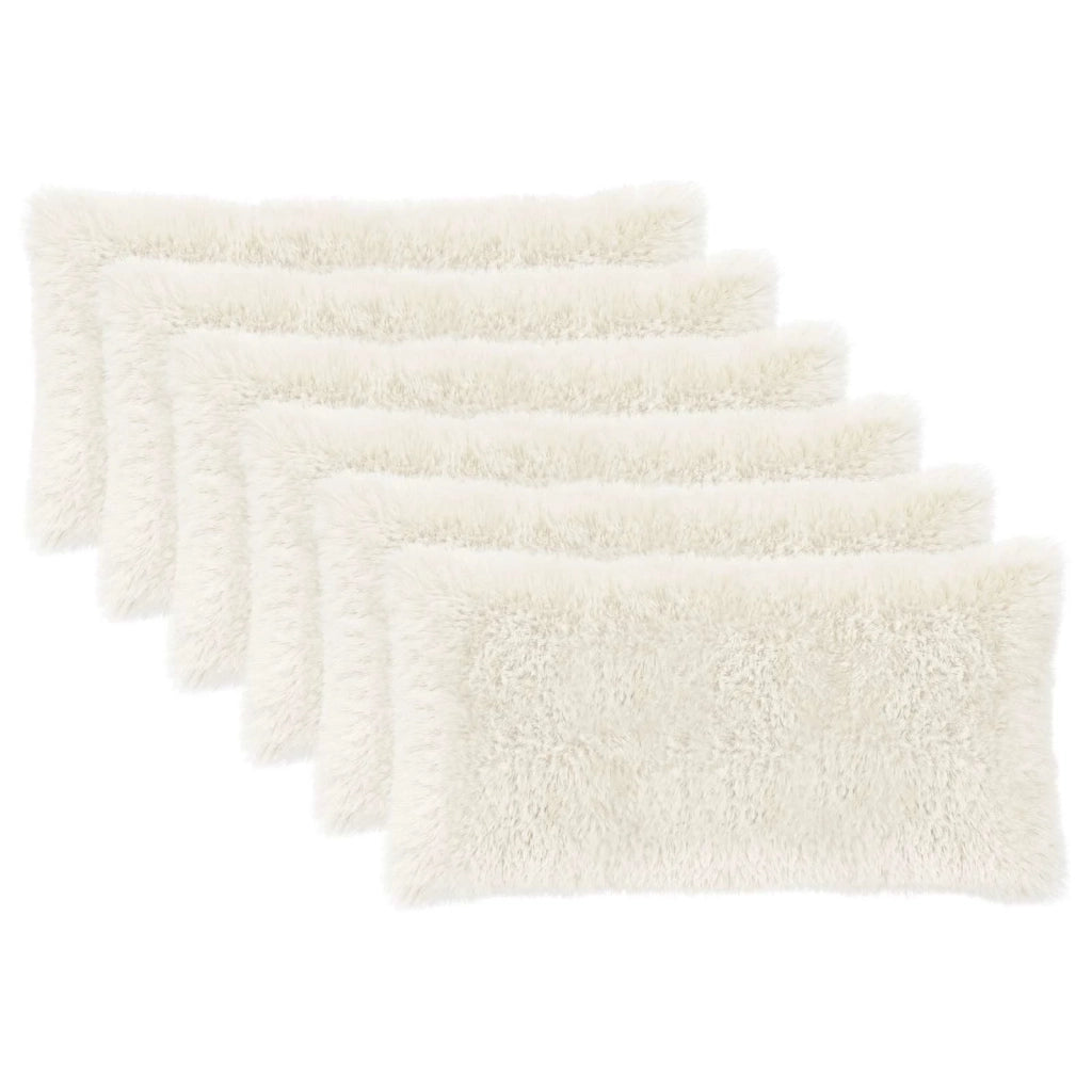 Cuscino con cuscino HEERLEN 6 pz Bianco Fleece PV 925943