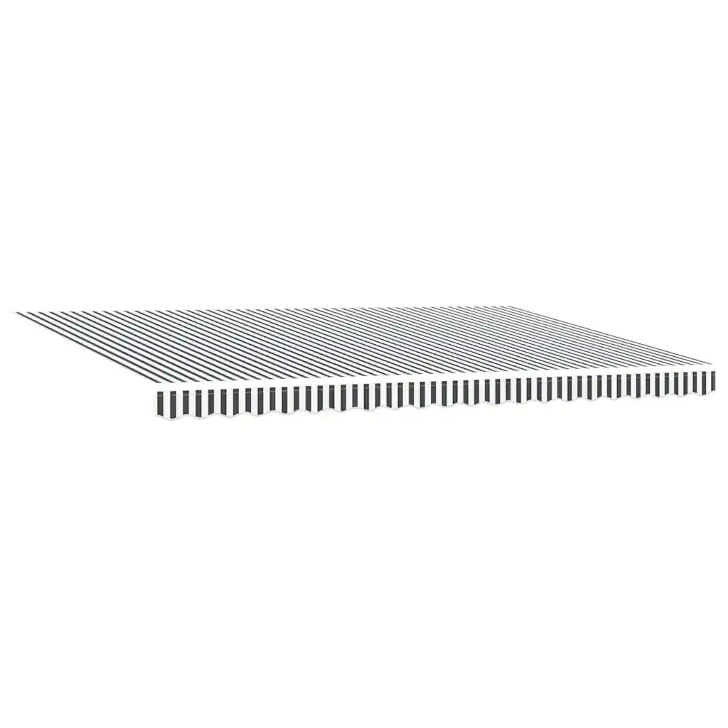 Tenda Retrattile Manuale con LED Antracite/ Bianco 500x300 cm