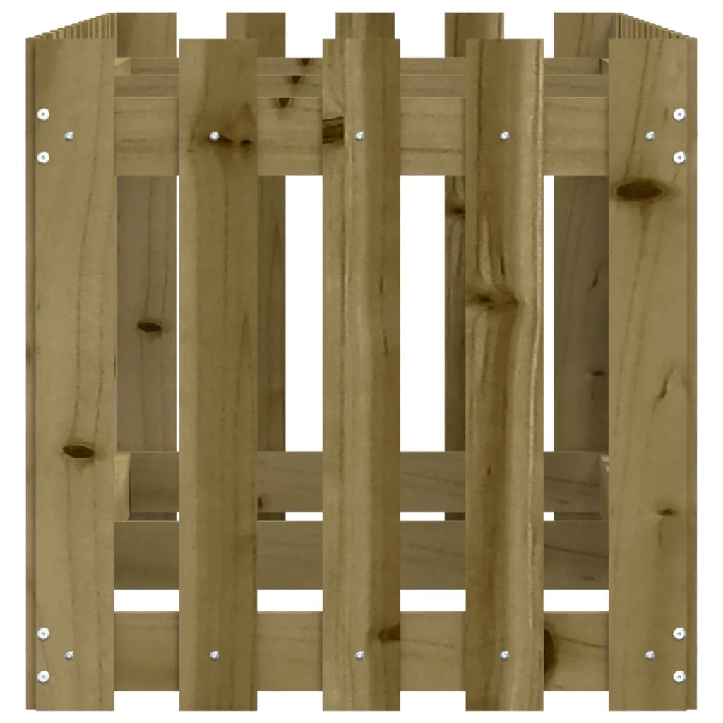 Fioriera | Cassetta per fiori | Vaso da Giardino Recinzione 150x50x50cm in Pino Impregnato