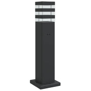 Lampada da Terra per Esterni con Presa Nera 50 cm Alluminio CFW5448975