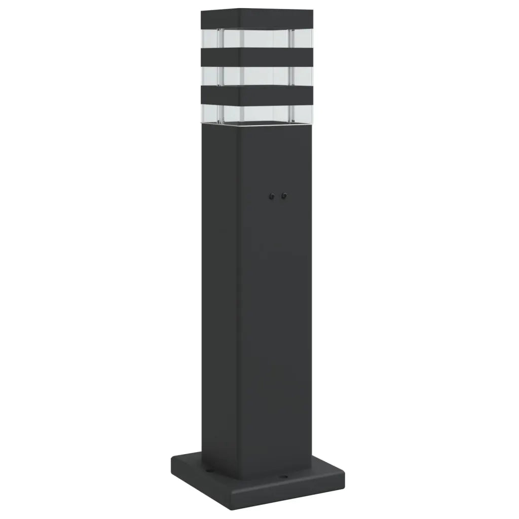 Lampada da Terra per Esterni con Presa Nera 50 cm Alluminio CFW5448975