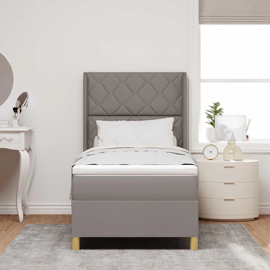 Letto a molle con materasso Talpa 140 x 200 cm Tessuto 3343739