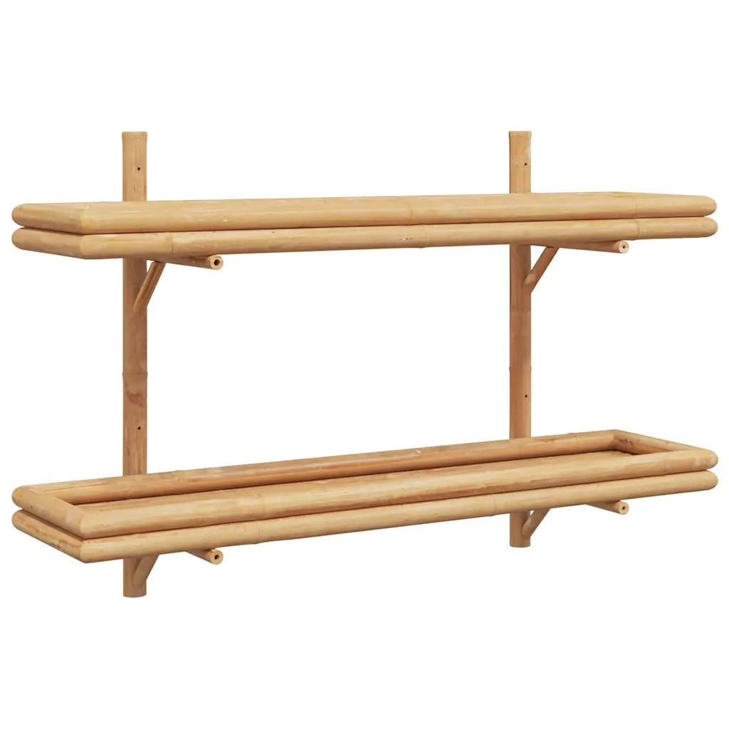 vidaXL Ripiano a Muro con lo scaffale Marrone 100 x 26 x 60 cm Bambù