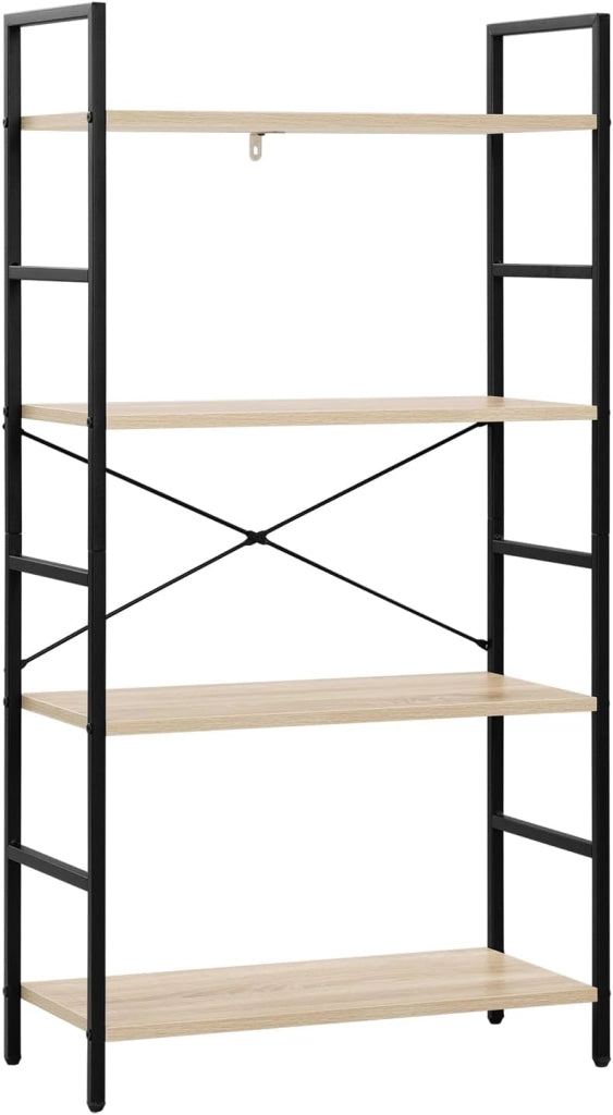 Libreria Scaffale in Metallo Legno 5 Ripiani Scaffalatura Fioriera Porta Piante RGB9308hei