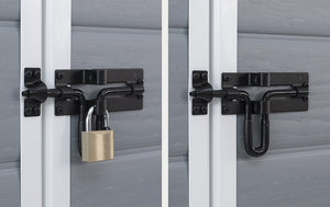 Casetta da Giardino Porta Attrezzi 130x192x198 cm in Resina Effetto Legno Keter Manor 4x6 Grigia