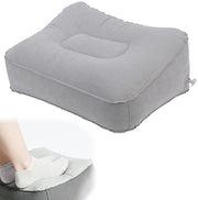Cuscino per piedi gonfiabile - Reclino per viaggio - Cuscino per gambe - PVC - Leggero - 38 x 29 x 20 cm - Sostegno per piedi da viaggio