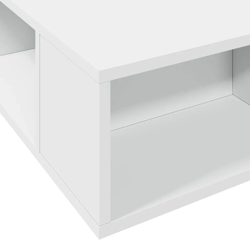 Giroletto-Struttura Letto Bianco 135x190 cm in Legno Multistrato 333028