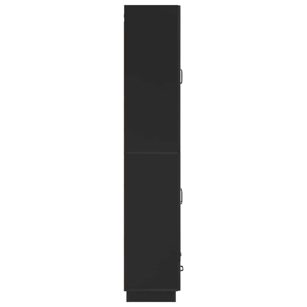 Set di armadi 2 pcs Nero Legno ingegnerizzato