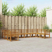 Set di divani da esterno 10 pcs Naturale
