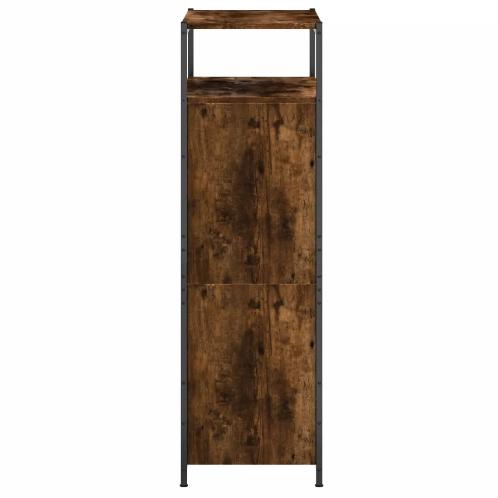 Scarpiera Rovere Fumo 60x34x112 cm in Legno Multistrato 840031