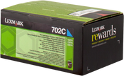 ORIGINAL Lexmark toner ciano 702C 70C20C0 ~1000 Seiten cartuccia di stampa riutilizzabile