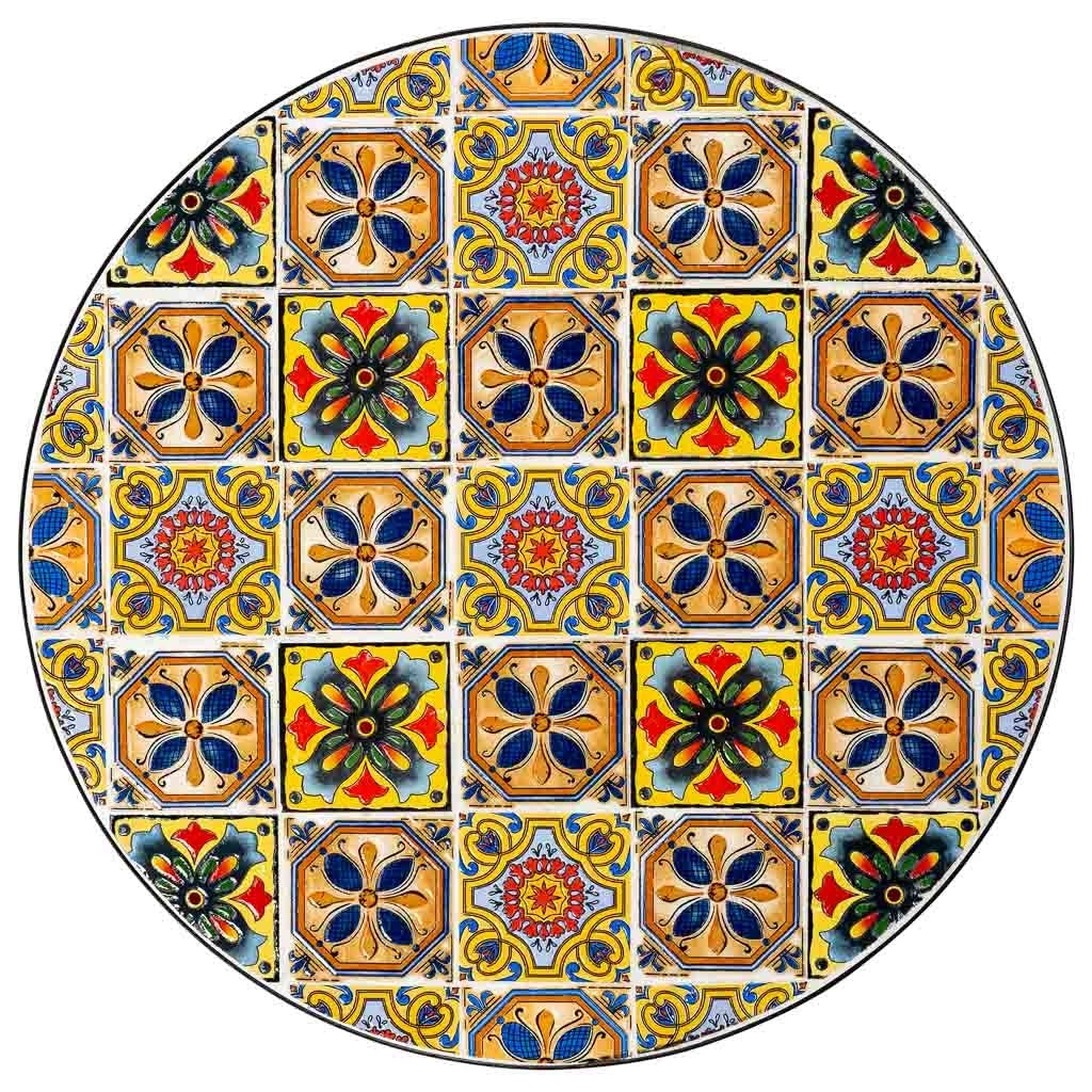 Set tavolo e 2 sedie in metallo, 60x60x75h cm, 38x46x90h cm