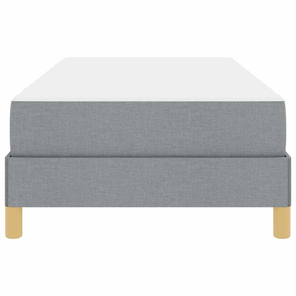 Letto a molle con materasso Grigio chiaro 90 x 190 cm Tessuto 3398528