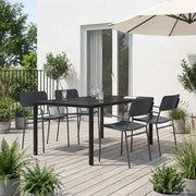 Set Mobili da Esterno 5 pz Antracite Acciaio 3422872