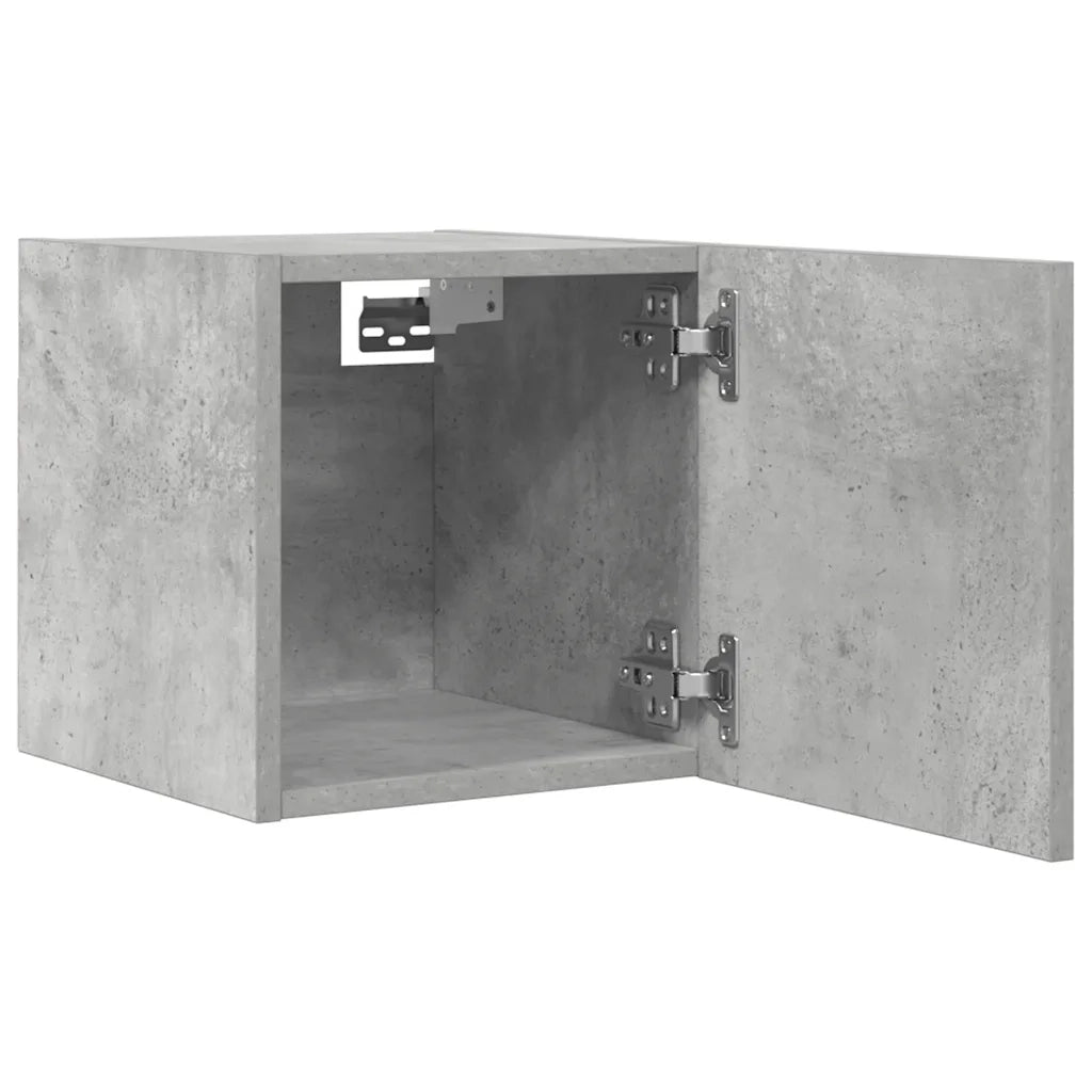 Mobili Porta TV a Parete 2pz Grigio Cemento 30,5x30x30 cm 804494