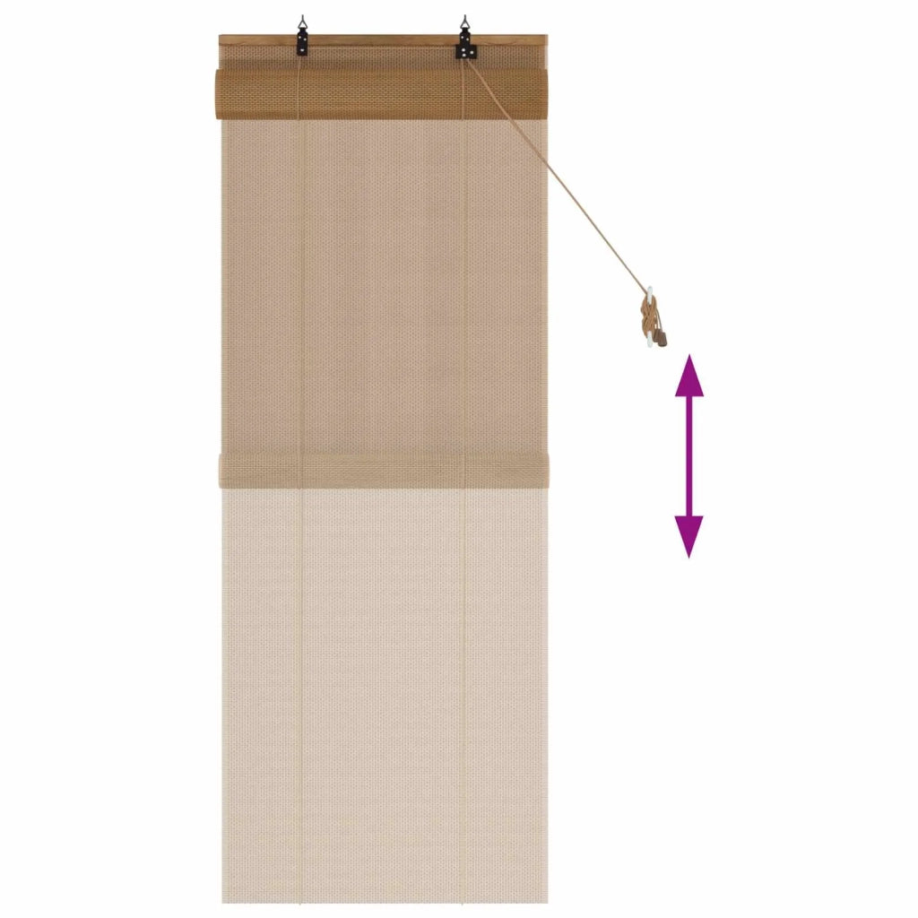 Tenda a rullo Marrone 60 x 160 cm Bambù 42039780