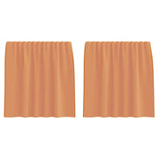 Tende in Voile con Tasche per Aste 2 pz Terracotta