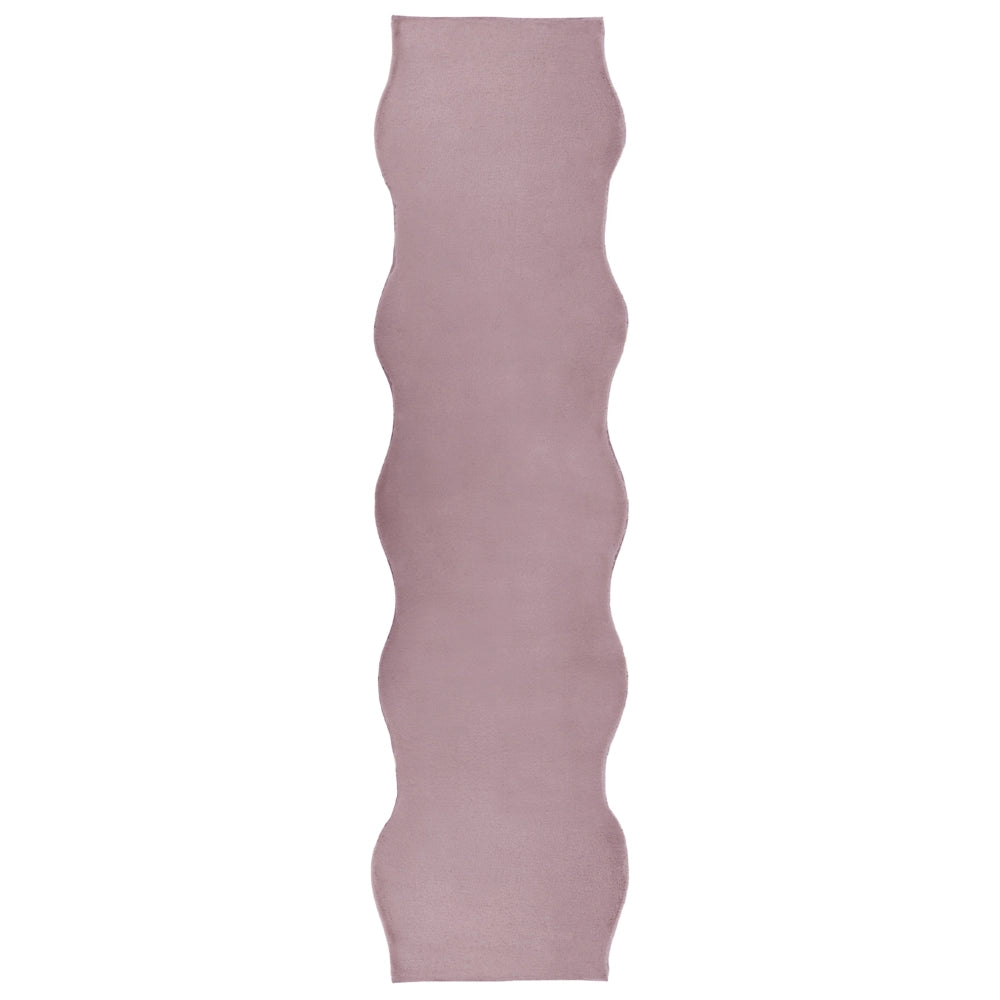 Tappeto Moderno Viola Chiaro in Ecopelliccia a Pelo Lungo 80x230cm per Soggiorno e Ingresso