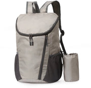 Borsa da Ciclismo Portatile Ripiegabile - Zaino Ultraleggero per Escursionismo - Per Bicicletta, Viaggio e Escursione - Grigio