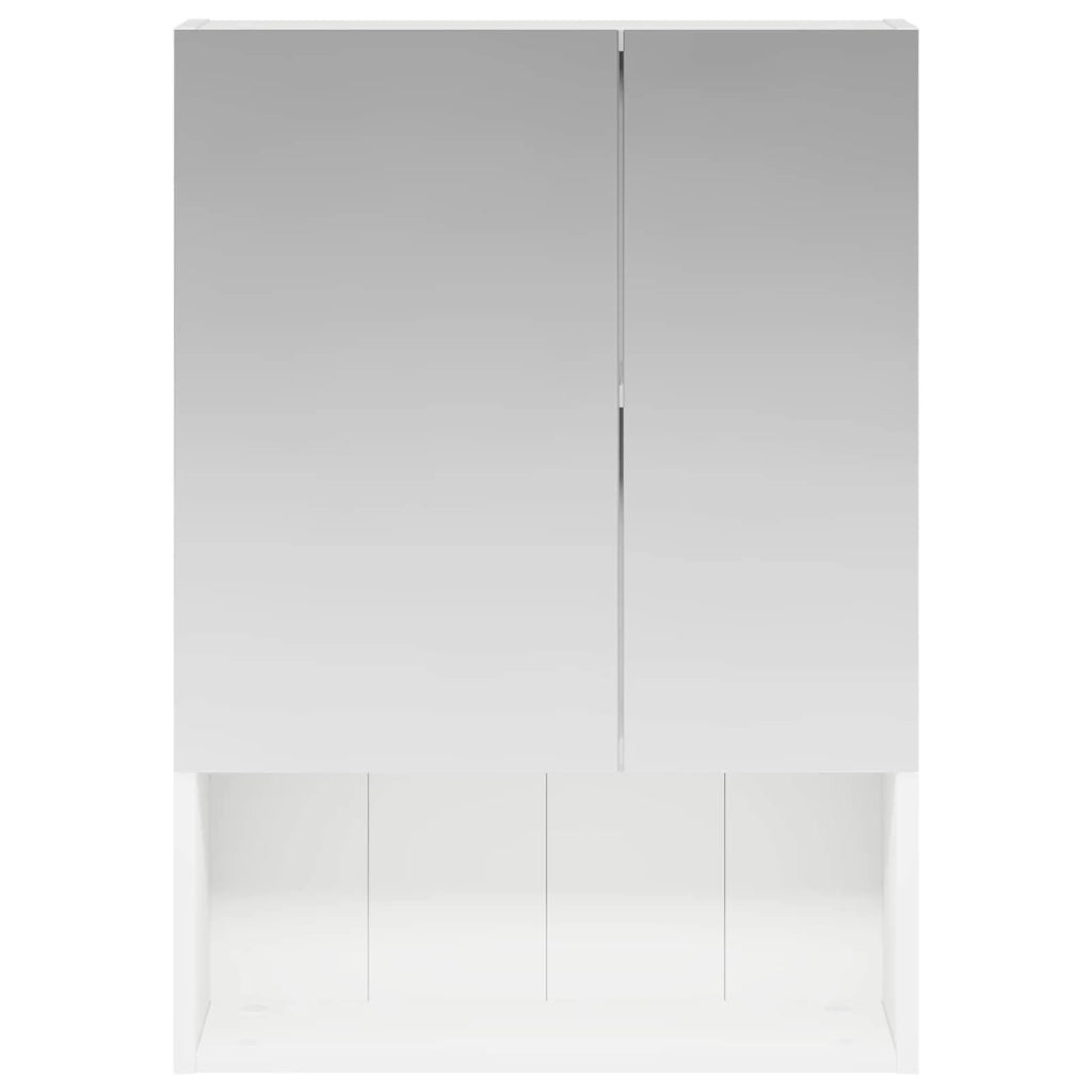 Mobiletto per specchio da bagno Bianco 50 x 14,5 x 70 cm