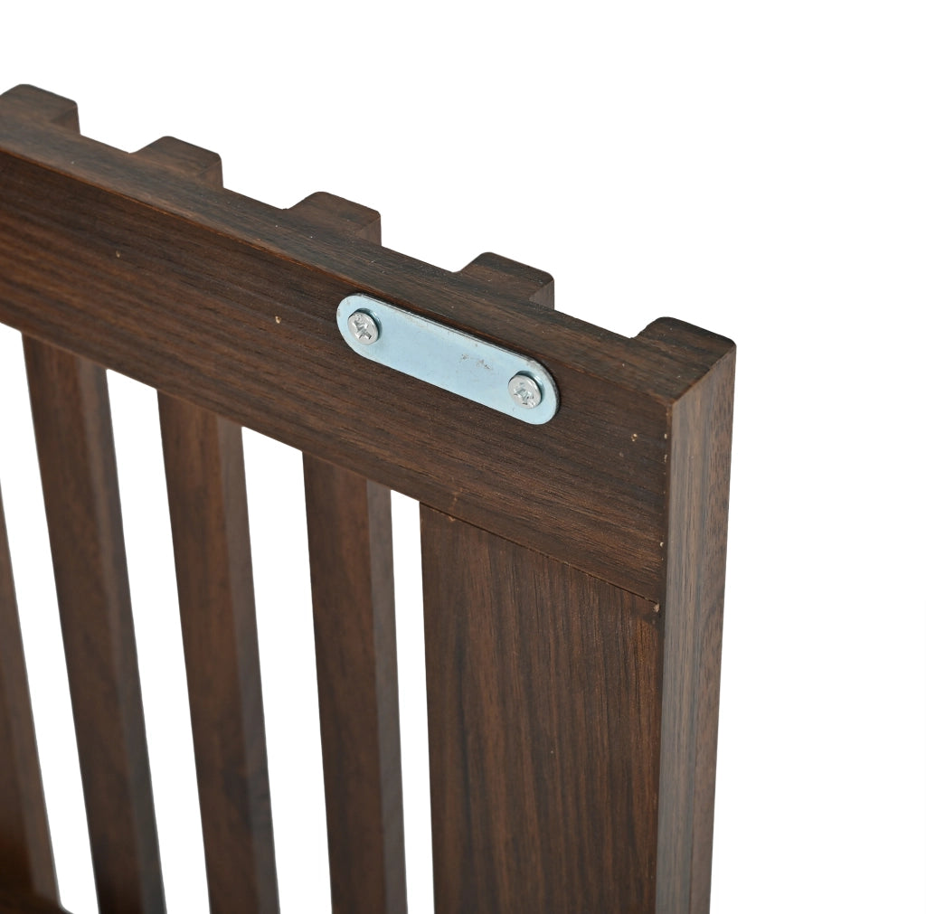 Tavolino da caffè 100x50x35 cm con 2 ante a griglia e chiusura ammortizzata; MDF e truciolato; noce