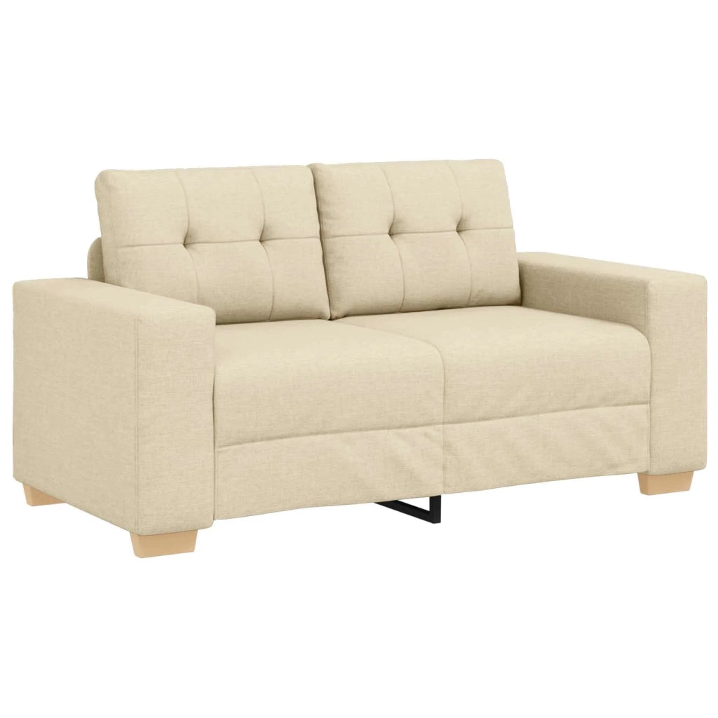 | Divano a due posti | con cuscino Crema Tessuto 4105075