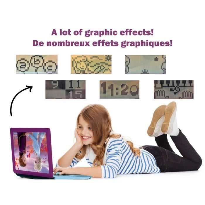 THE SNOW QUEEN Computer educativo bilingue (FR / EN) bambino LEXIBOOK - 124 attività