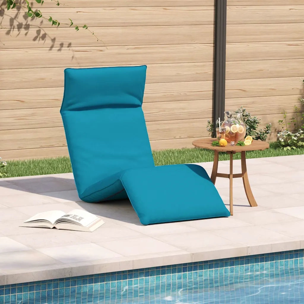 Sdraio da giardino | Lettino Pieghevole Blu 175x54x8,5 cm in Tessuto Oxford