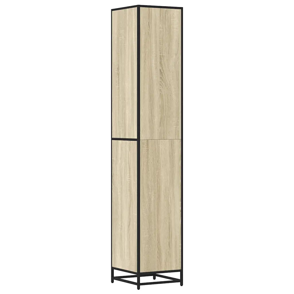 Mobile da Bagno Sonoma 35x37,5x188,5 cm in Truciolato e Metallo