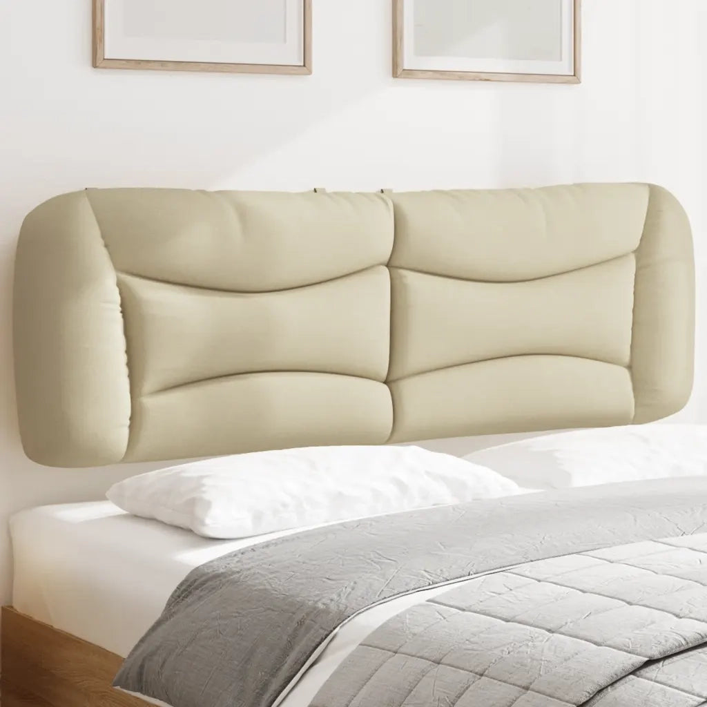 Cuscino Testiera Hvar Crema 160 cm in Tessuto CFW2719457