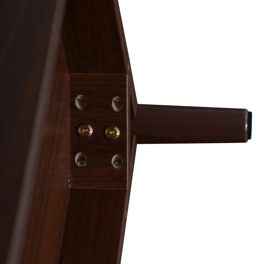 Mobile TV 190x40x52 cm con 3 ante scorrevoli e 2 cassetti in MDF marrone