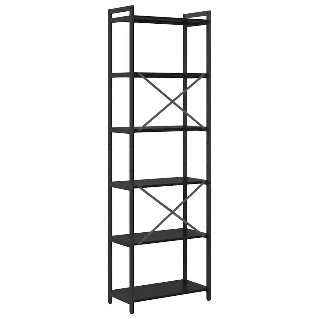 Libreria Rovere Nero 60 x 30 x 189,5 cm Legno multistrato 868377