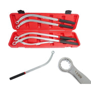Trade Shop - Set 5 Pezzi Chiavi Tendicinghia Poligonale Lunghe A Testa Per Puleggia 13/19 Mm -