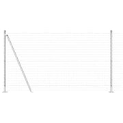 Recinzione da Giardino | Recinzione con Posto Argento 1,2 x 10 m Acciaio