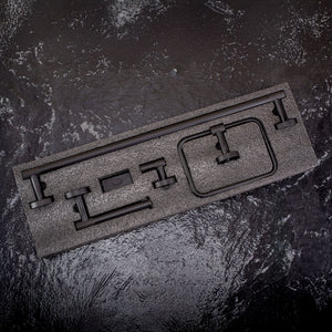 Set Accessori Da Bagno Grid Black 4 Pezzi