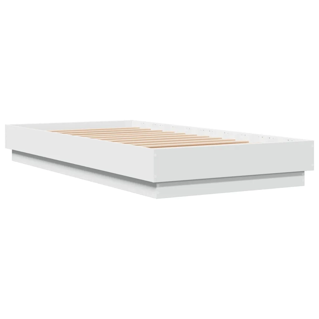 Giroletto-Struttura Letto Bianco 75x190 cm in Legno Multistrato 852543