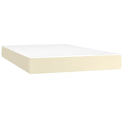 Materasso a Molle Insacchettate Rigidit¨¤ Media Crema 120x200x20 cm in Similpelle