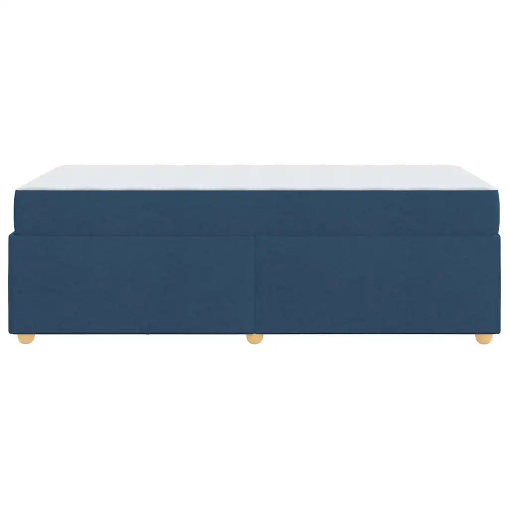 Struttura del letto con materasso Blu 100 x 200 cm Tessuto