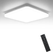 Lampada da soffitto per bagno - Lampada da soffitto regolabile 18W 1800LM colore luminoso intensità regolabile telecomando a distanza IP54 lampada per soggiorno lampada per camera da letto lampada per bagno