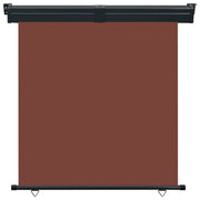 Tendalino Laterale per Balcone-Tenda da Sole Laterale per Patio 175x250 cm Marrone
