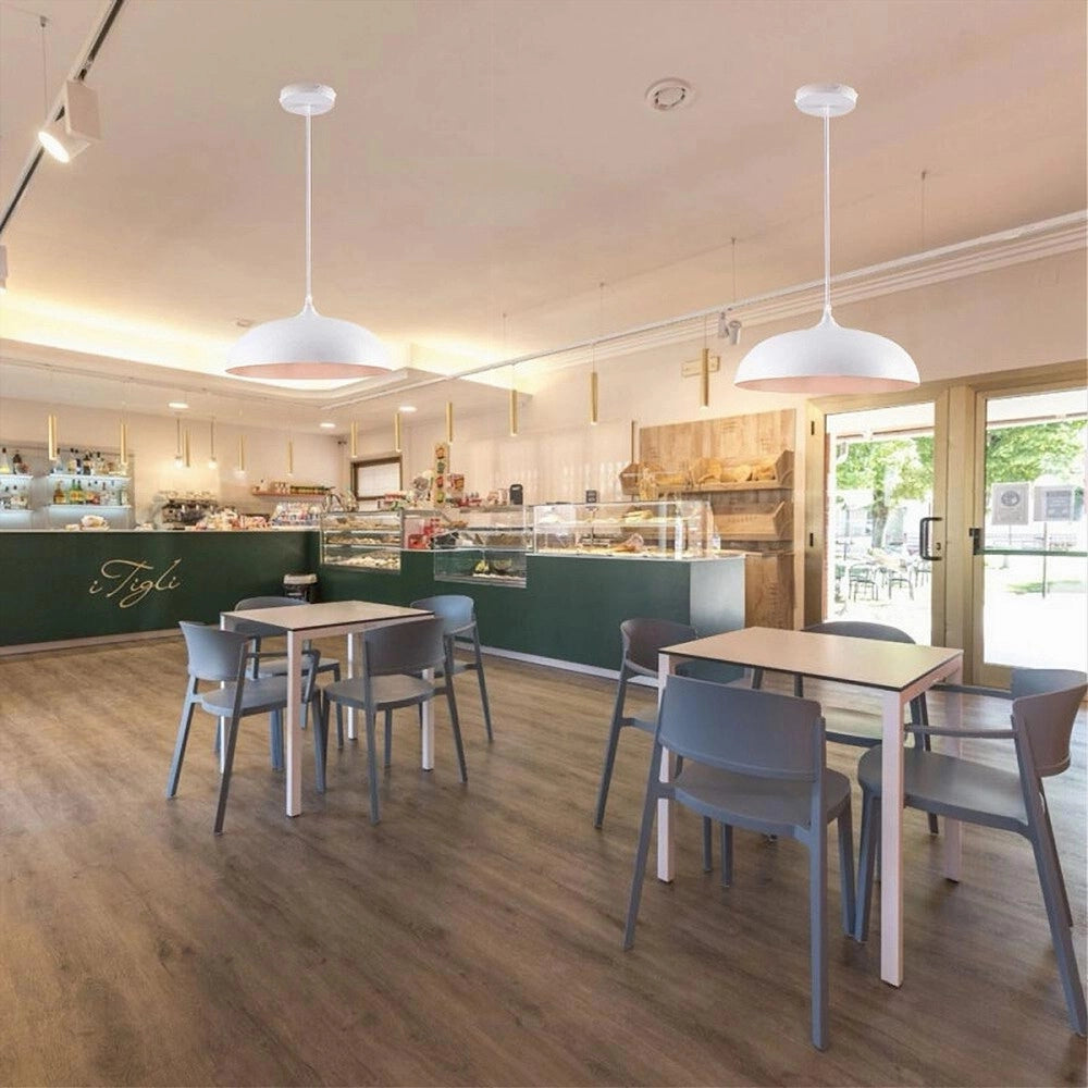 Trade Shop - Lampadario A Sospensione Stile Contemporaneo In Metallo Pendente A Cupola E27 B91 -