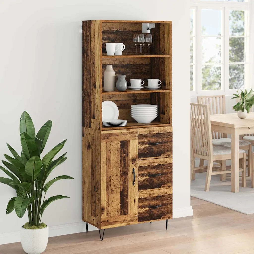 Credenza con cassetto 2 pcs Legno vecchio Legno multistrato 3415653