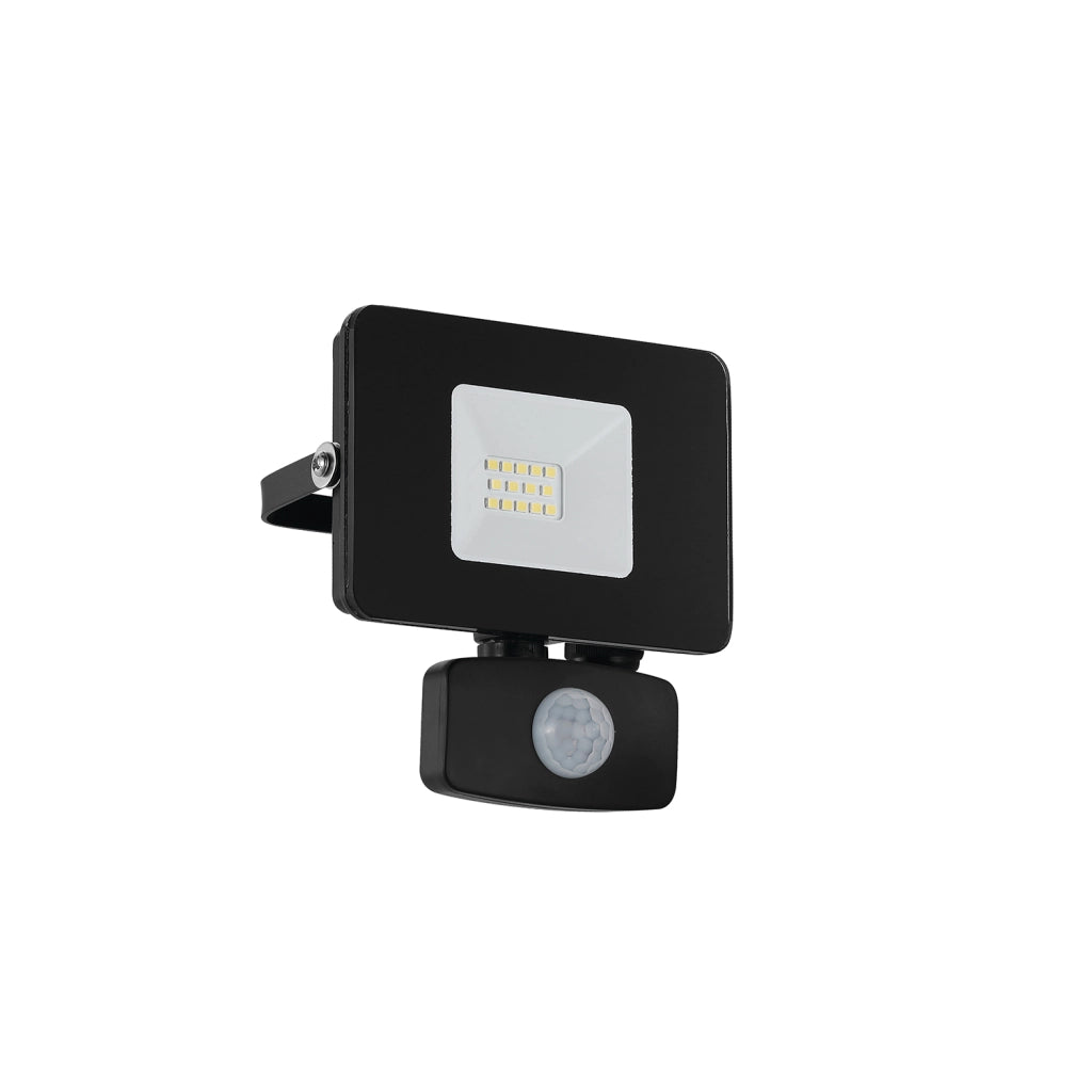 Faretto Esterno Moderno Faedo 3 Alluminio Nero Sensore Led H13,5Cm