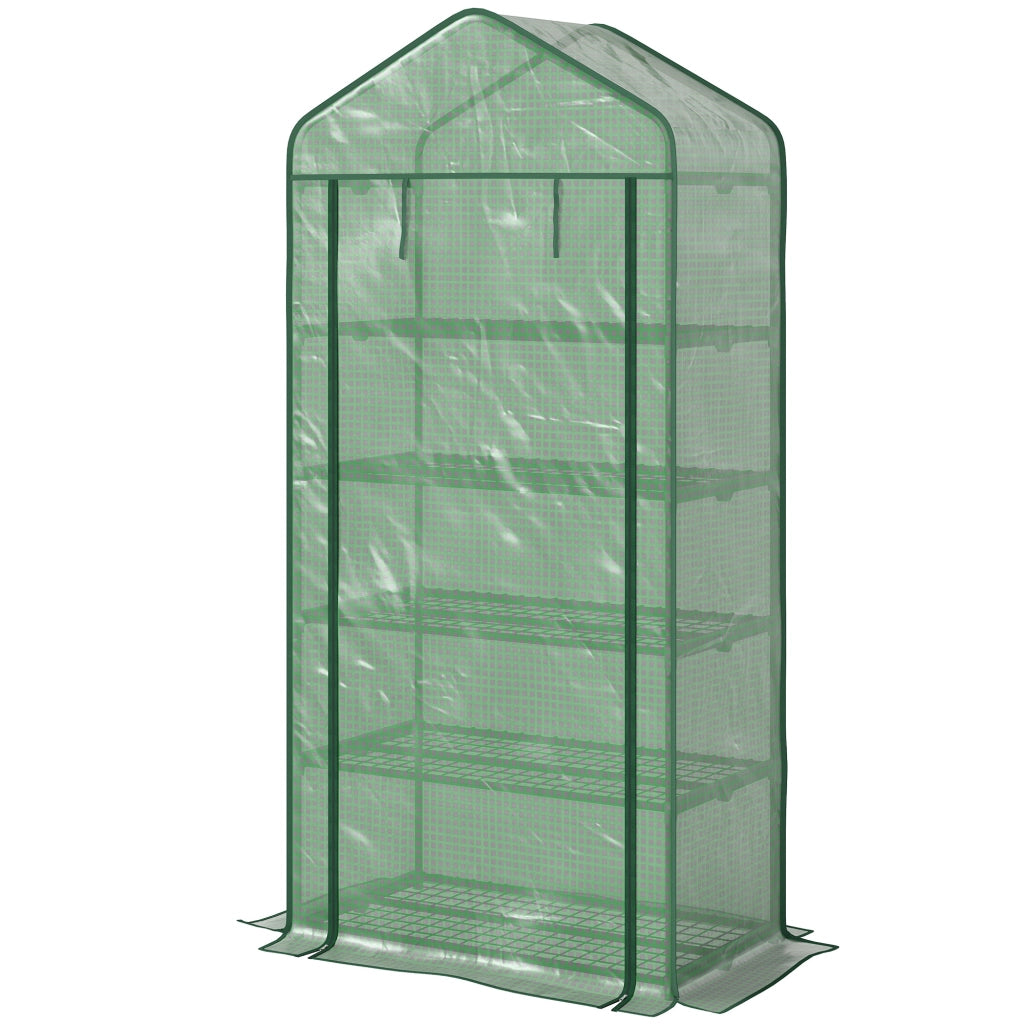 Serra da giardino 5 livelli ¨C zephmum ¨C Verde 90x49x193 cm