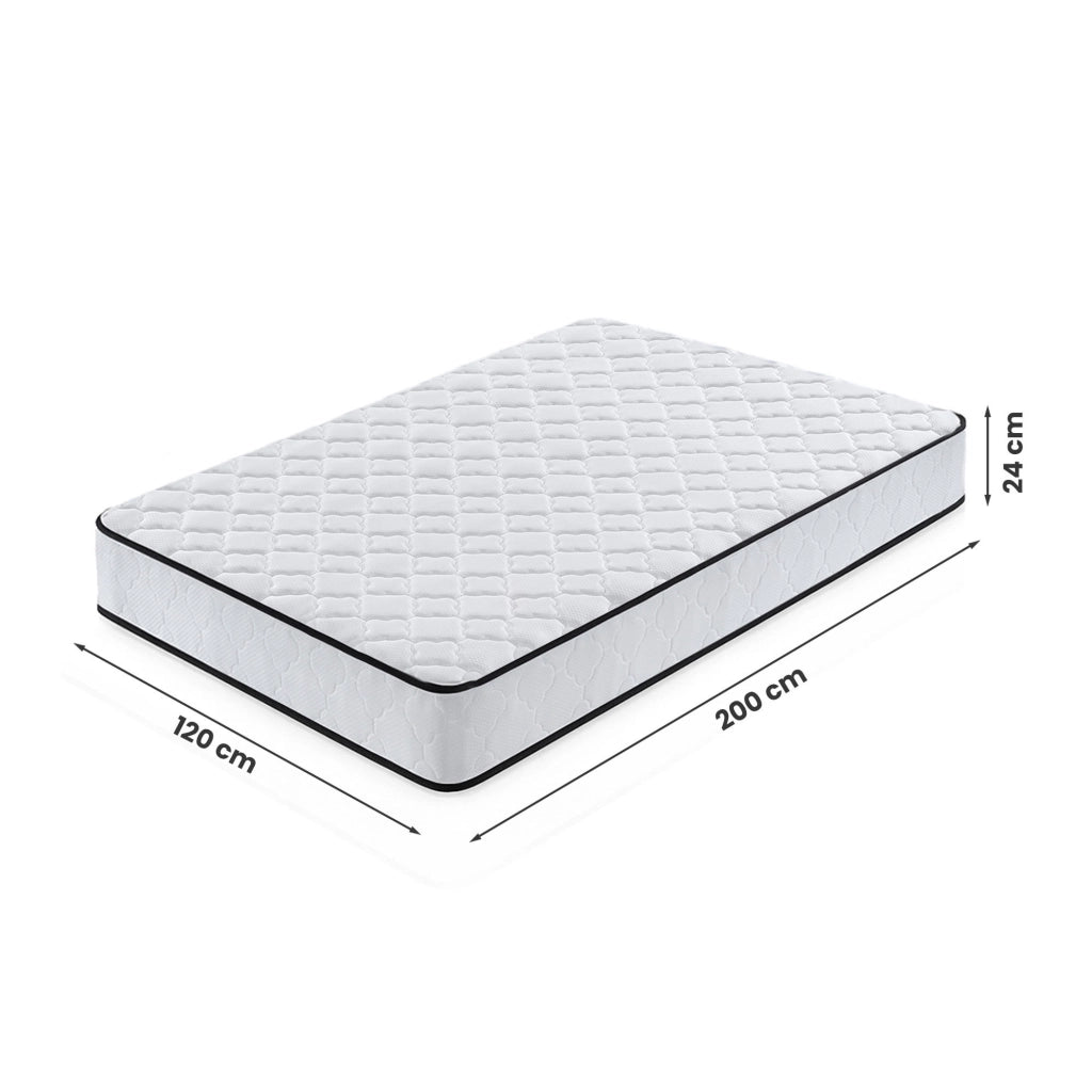 Materasso a molle insacchettate 7 zone con coprimaterasso incluso durezza H3 120x200 cm