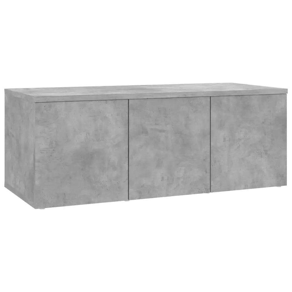 Mobile Porta TV Grigio Cemento 80x34x30 cm Legno Multistrato 801863