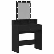 Toeletta | Tavolo da Trucco con cassetto Rovere nero 80 x 41 x 144.5 cm