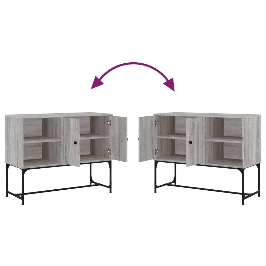 Credenza Grigio Sonoma 100x40x79,5 cm in Legno Multistrato 831821