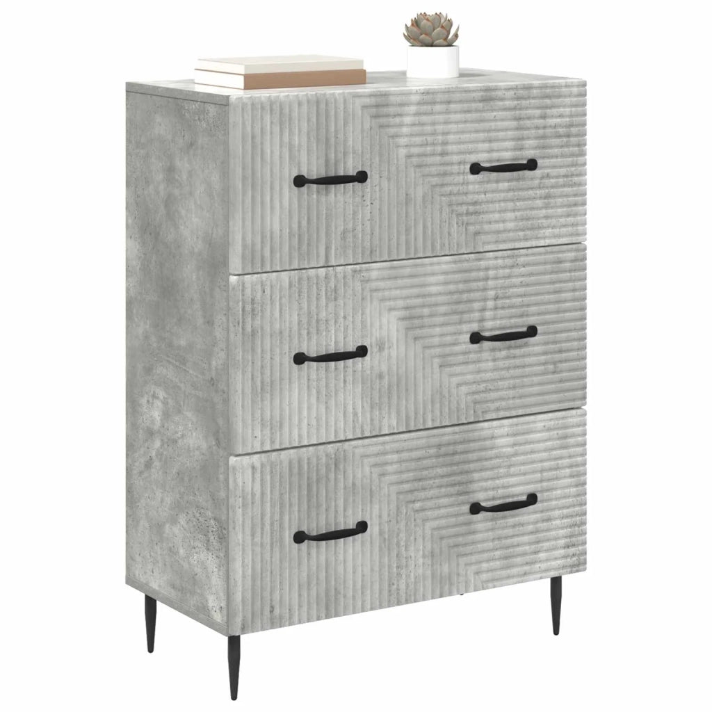Mobile con Cassetti Grigio Cemento 66 x 34,5 x 89,5 cm